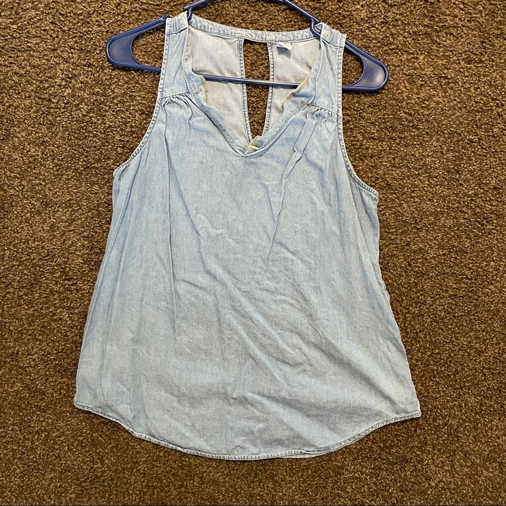 Medium Old Navy Blue Jean Tank Top